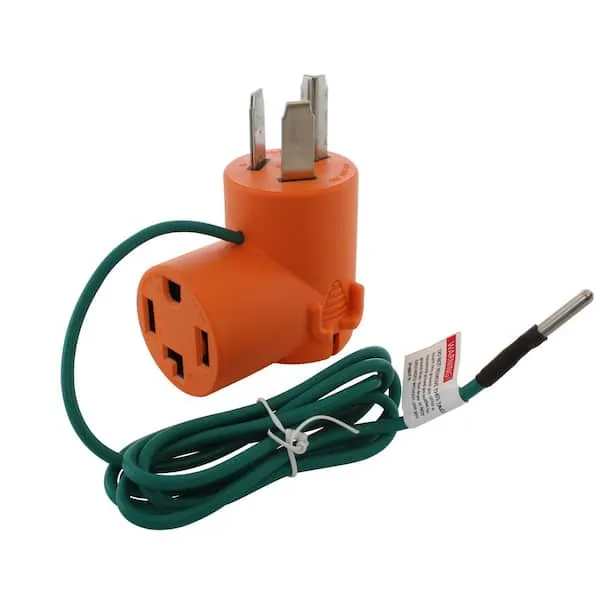 AC Works AD10301430 Dryer Adapter 3-Prong 30 Amp Dryer Plug to 4-Prong Dryer Female Connector Adapter