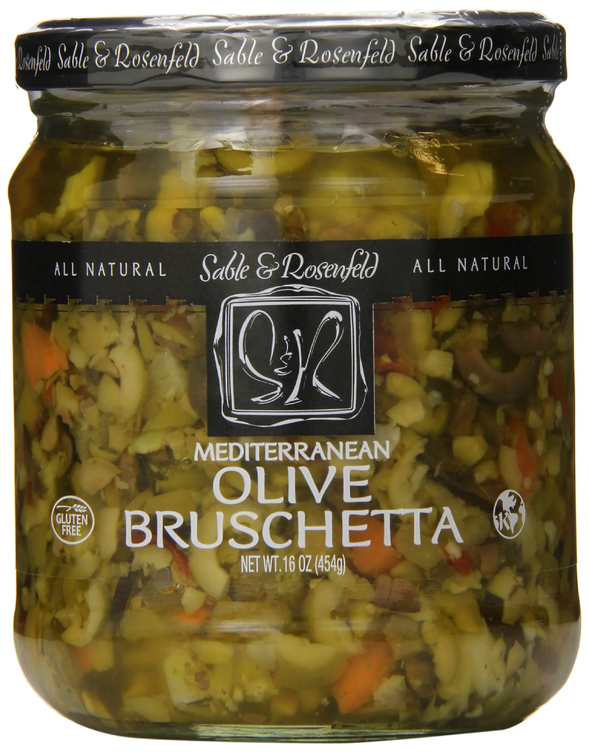 Sable & Rosenfeld Bruschetta Olive Topping Medium 16 Ounce