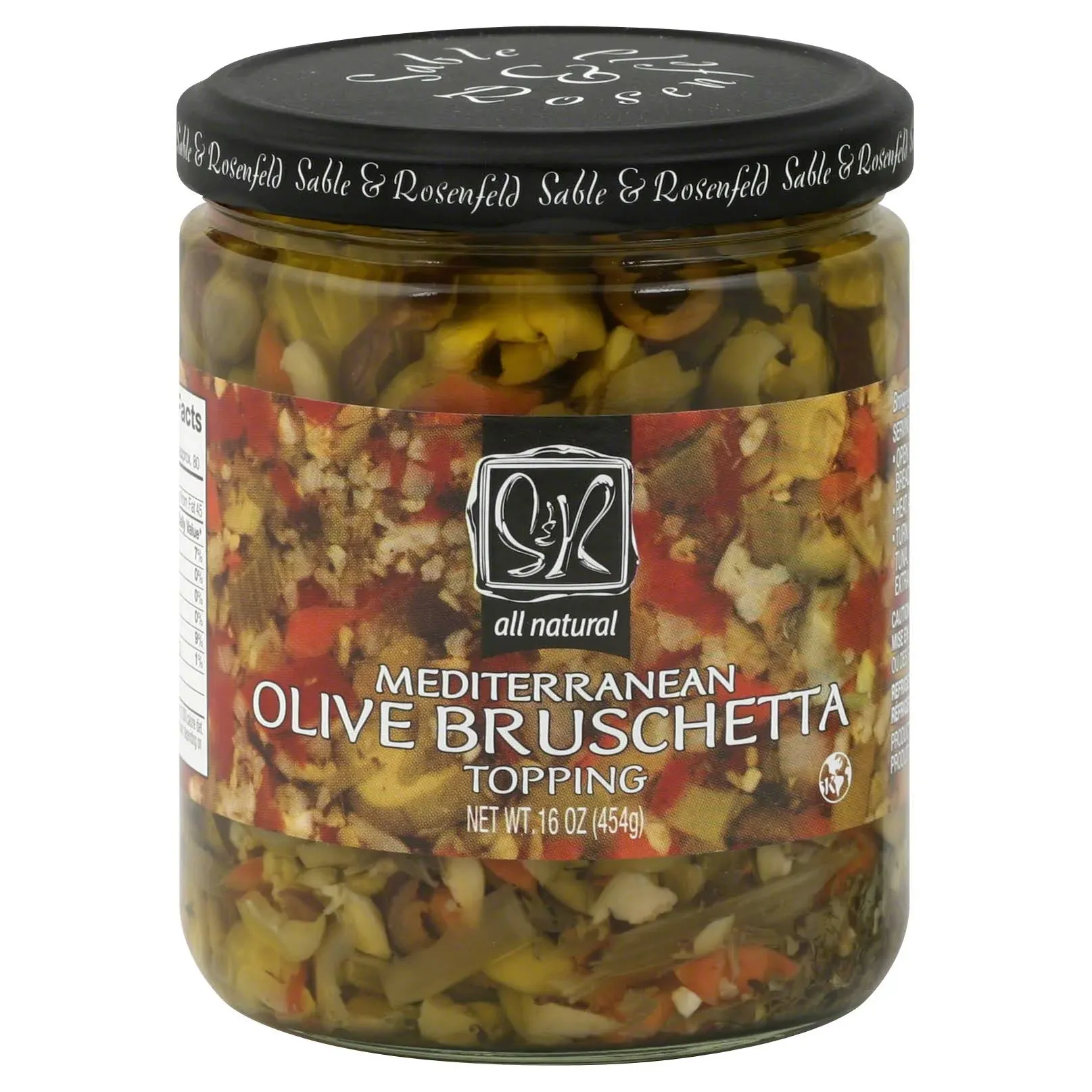 Sable & Rosenfeld Olive Bruschetta, Mediterranean - 16 oz