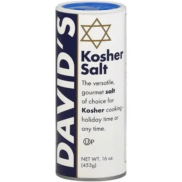 David's Kosher Salt Canister 16.0 Oz(pack of 2)