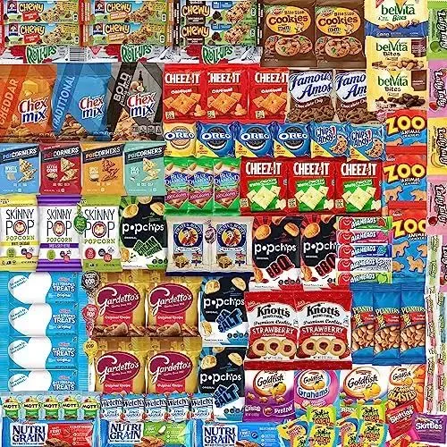 Snack Care Package and Snack Variety Pack (120 Count) - Variety Assortment of ...