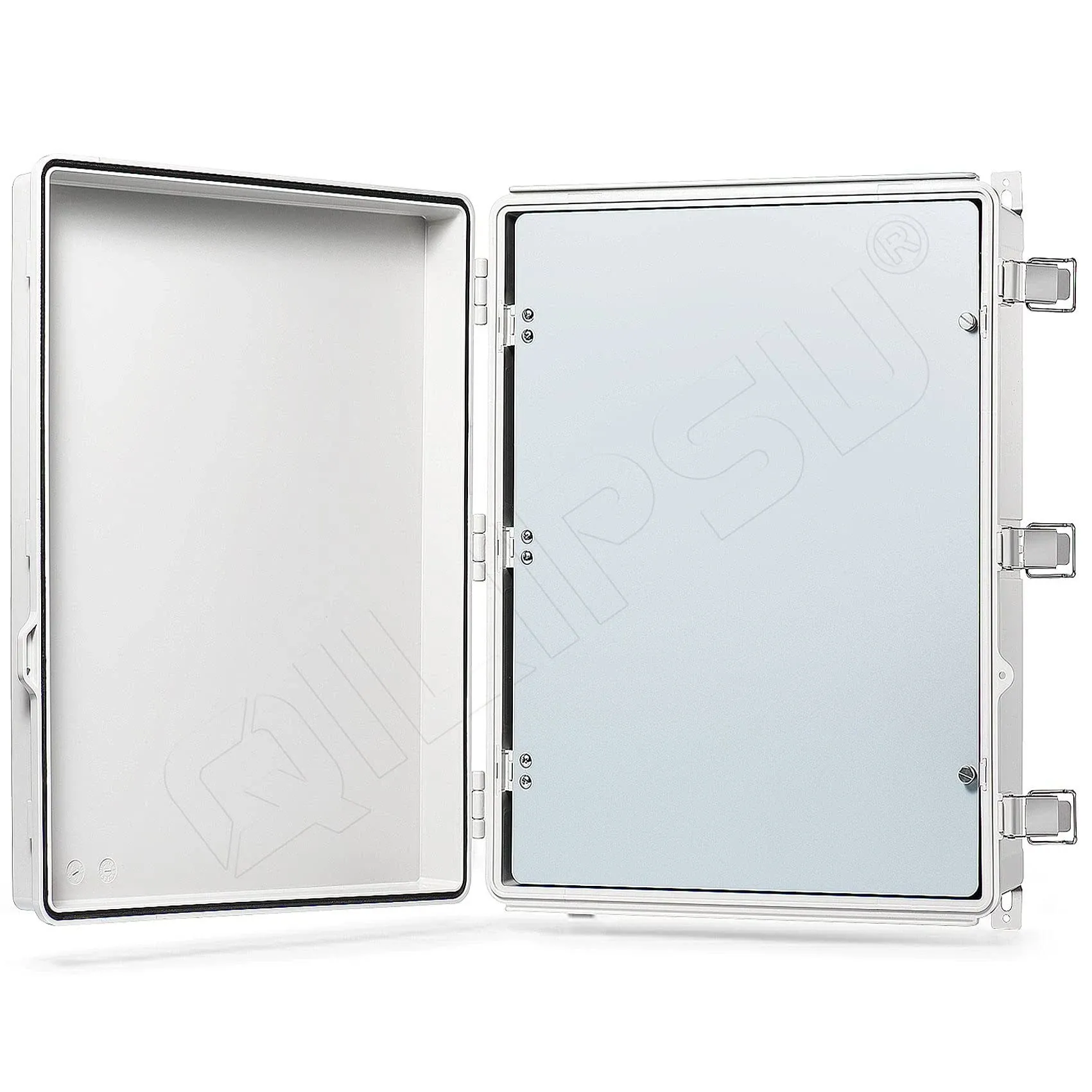 QILIPSU Hinged Cover Stainless Steel Latch Junction Box with Inner Door 510x4...