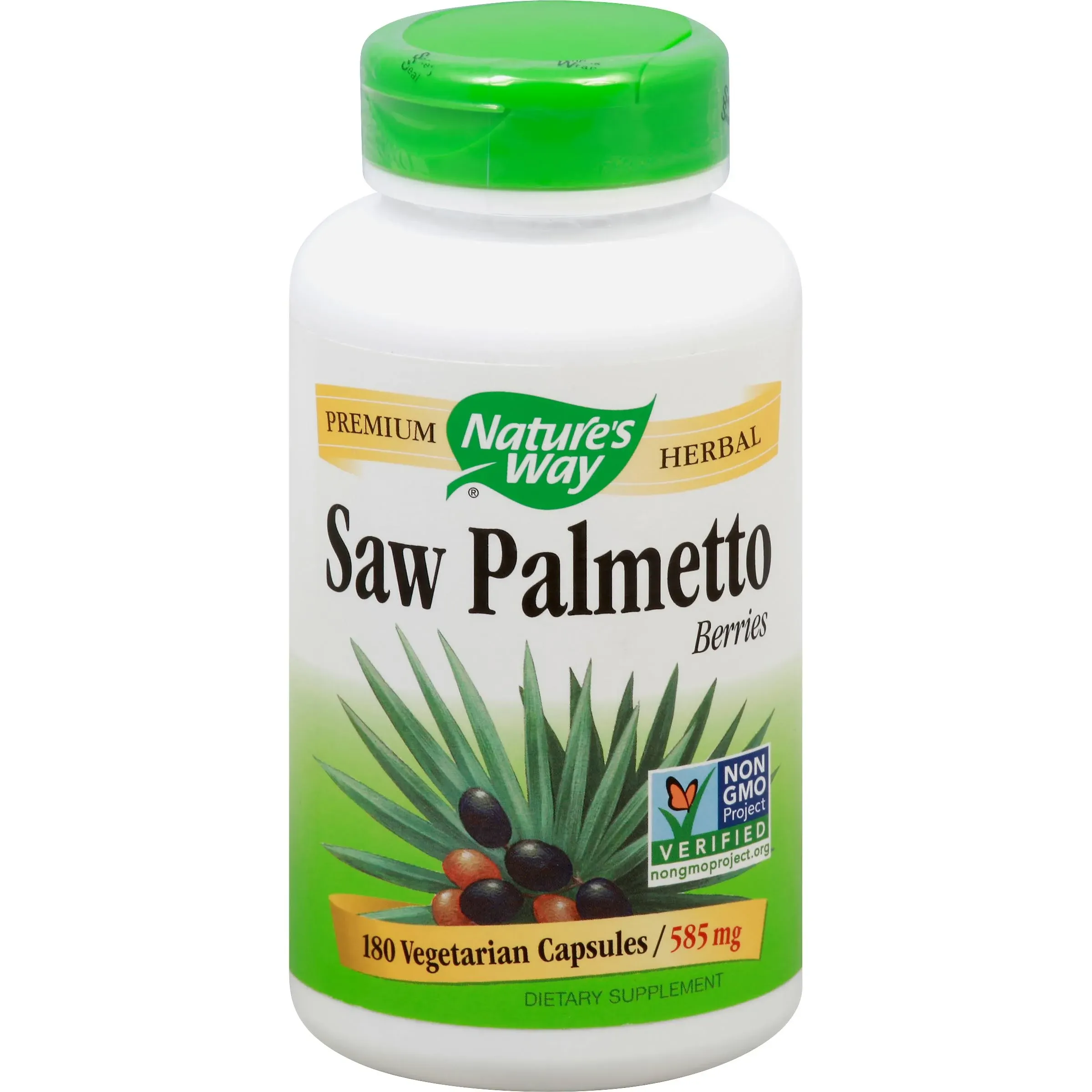 Natures Way Saw Palmetto Berries, Men's, Capsules - 180 count