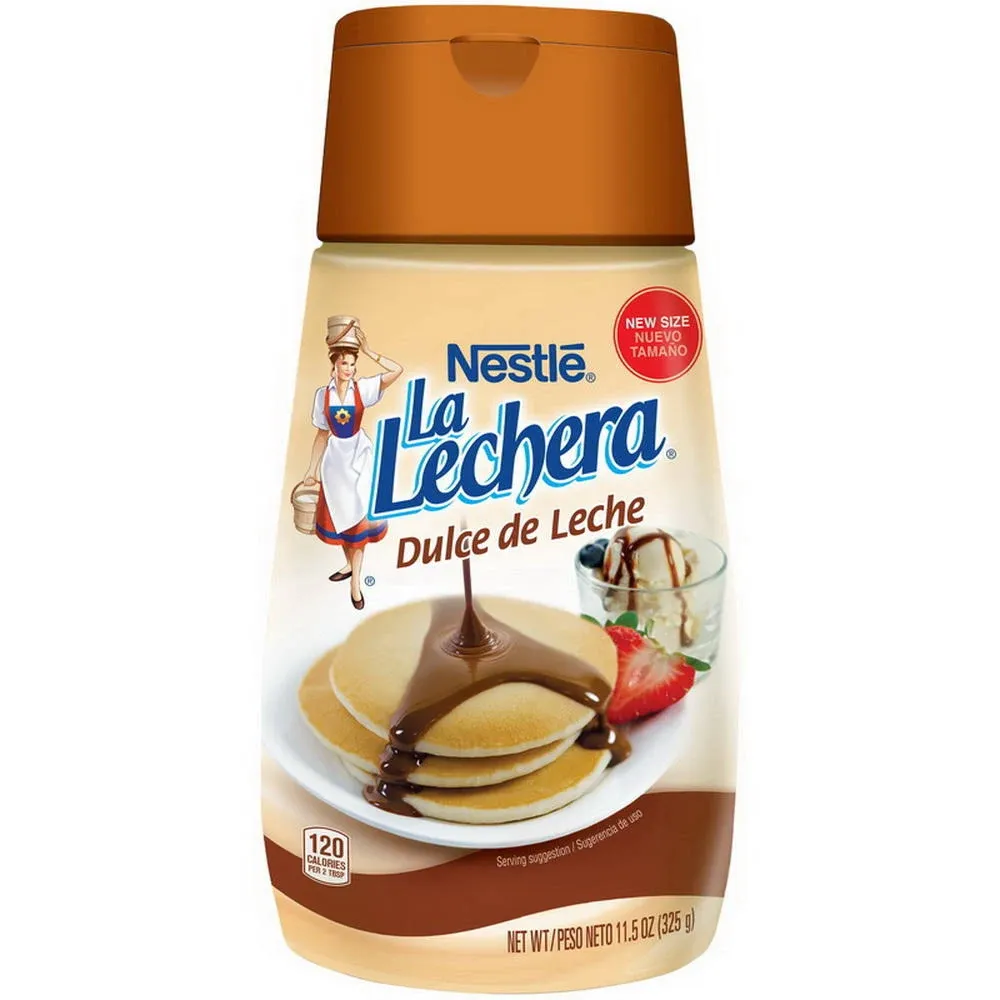 Nestle La Lechera Authentic Dulce de Leche Milk-Based Caramel Topping, Squeeze Bottle,11.5 oz