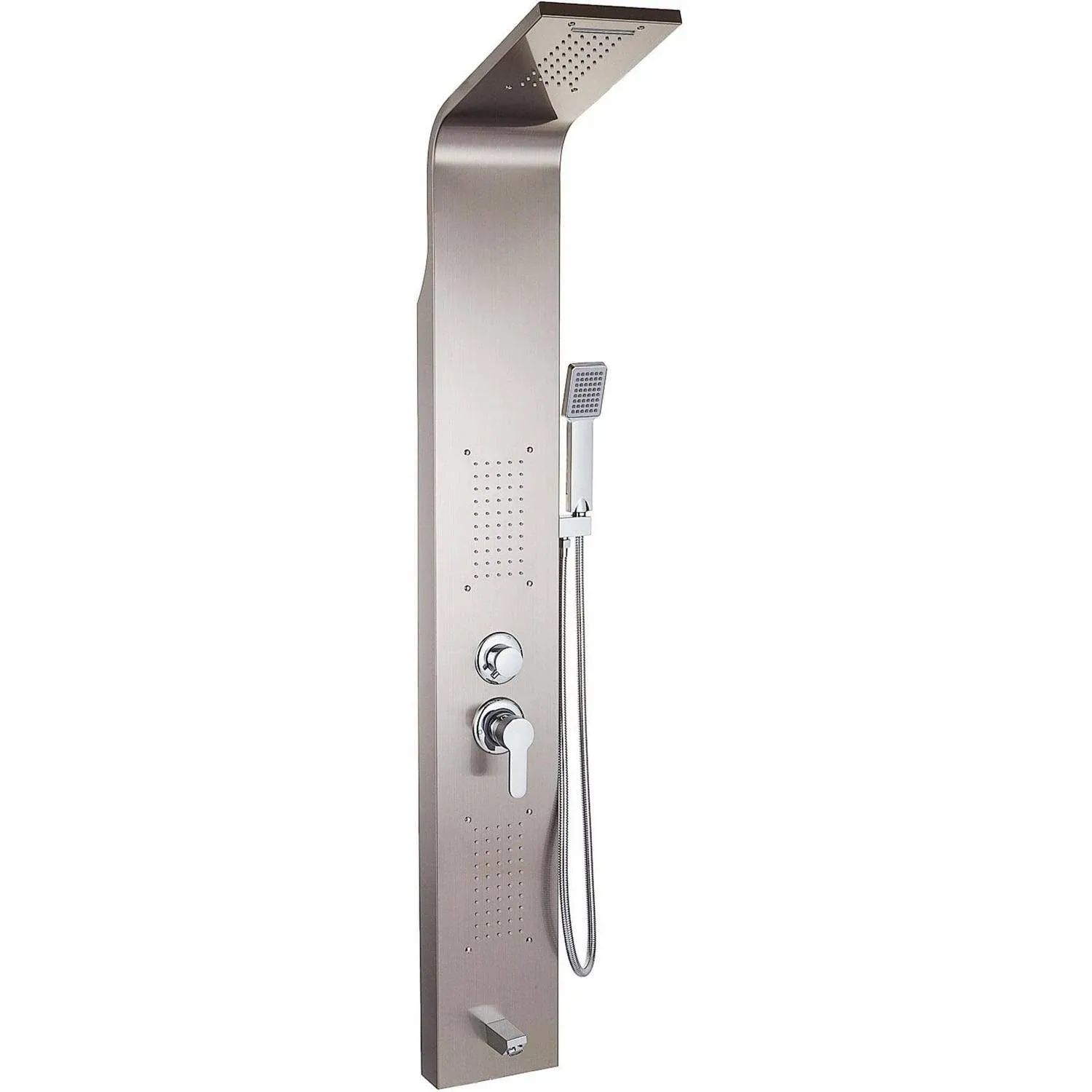 Shower Panel Tower Massage Jets Rainfall Waterfall Stainless Steel Shower System