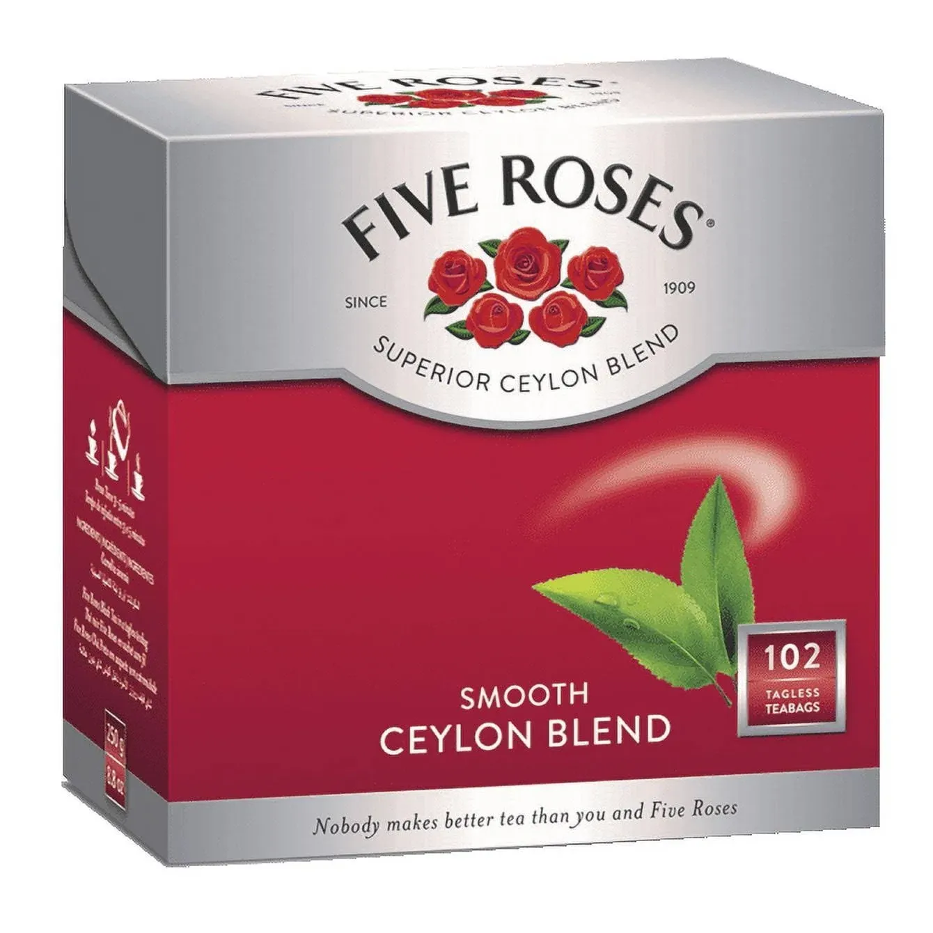 Five Roses Ceylon Tagless Tea Bags (102 Bags)