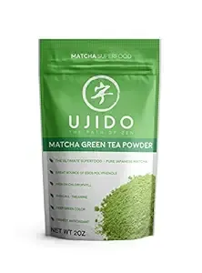 Ujido Ceremonial Blend Matcha, 2 oz., 46 Servings – Japanese Ceremonial Grade Matcha Powder – Hand-Picked Green Tea Leaf Powder – Antioxidant Superfood – Delicate, Rich Flavor – Gluten Free & Keto