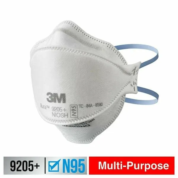 3M Aura Particulate Respirator 9205+ N95, 3-Pack