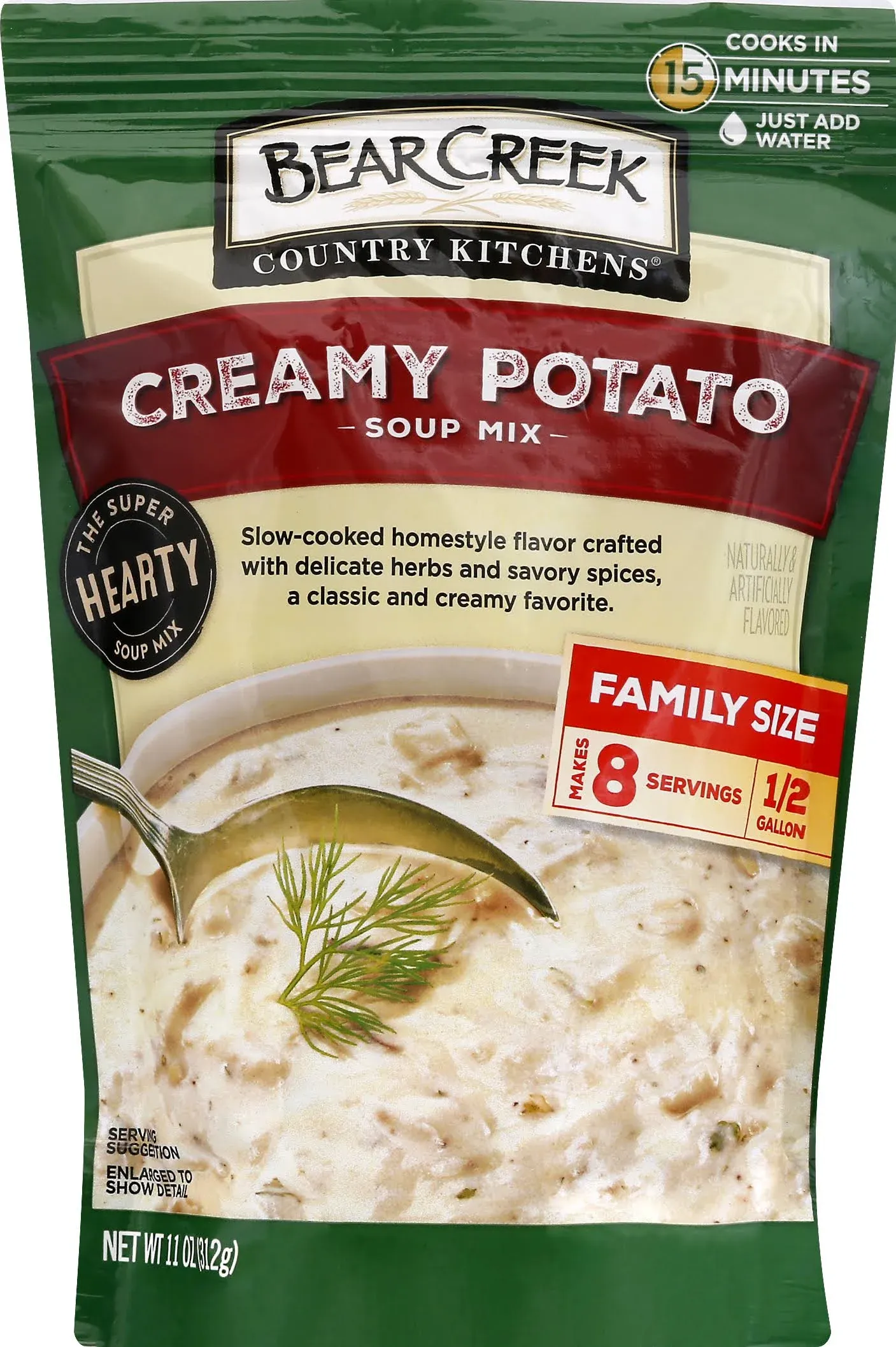 Bear Creek Country Kitchens Soup Mix, Creamy Potato, Family Size - 11 oz