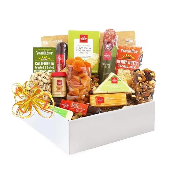 California Delicious Meat and Cheese Gift Crate Deluxe