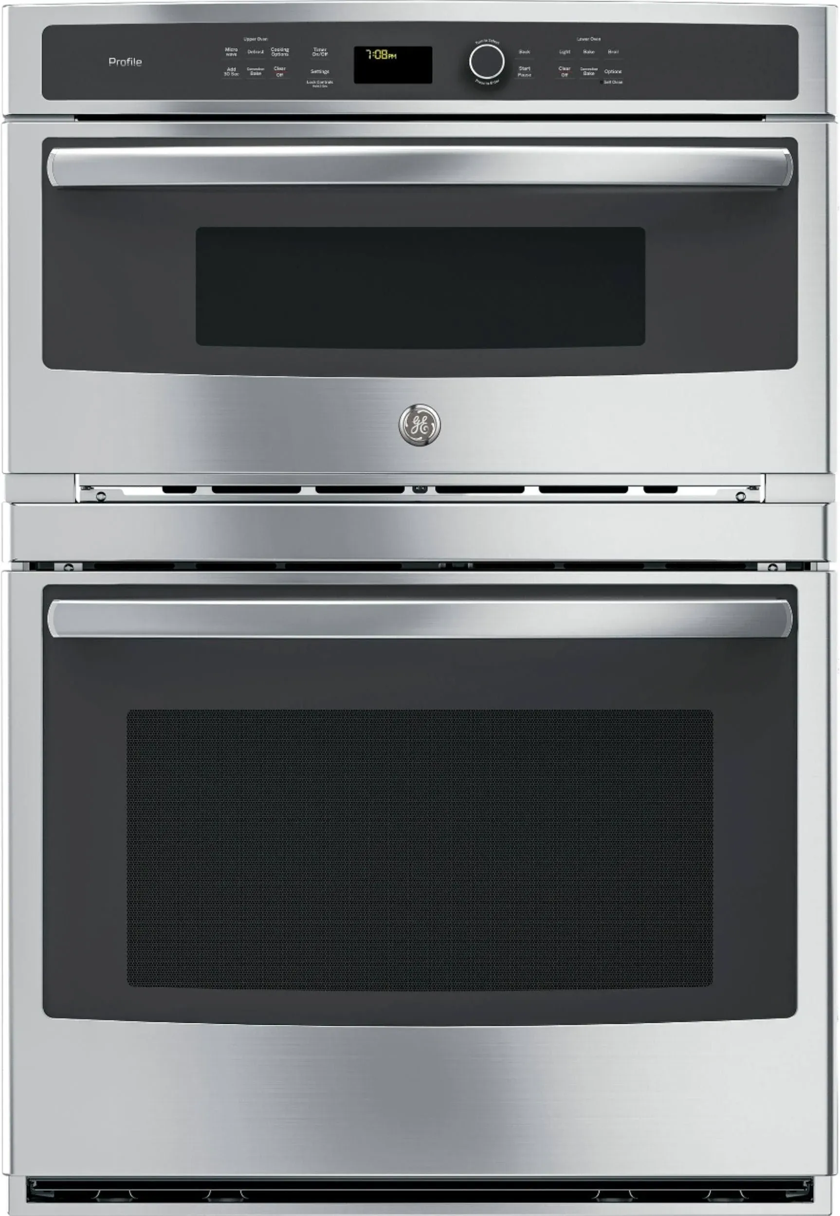 GE Profile 30" Stainless Steel Built-in Convection Combination Microwave Wall Oven