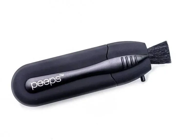 Peeps Carbon Klean Eyeglass Lens Cleaner - Efficient and Durable Carbon Microfiber Technology - Exclusively Used by NASA - 500 Uses (Black Soft Touch)