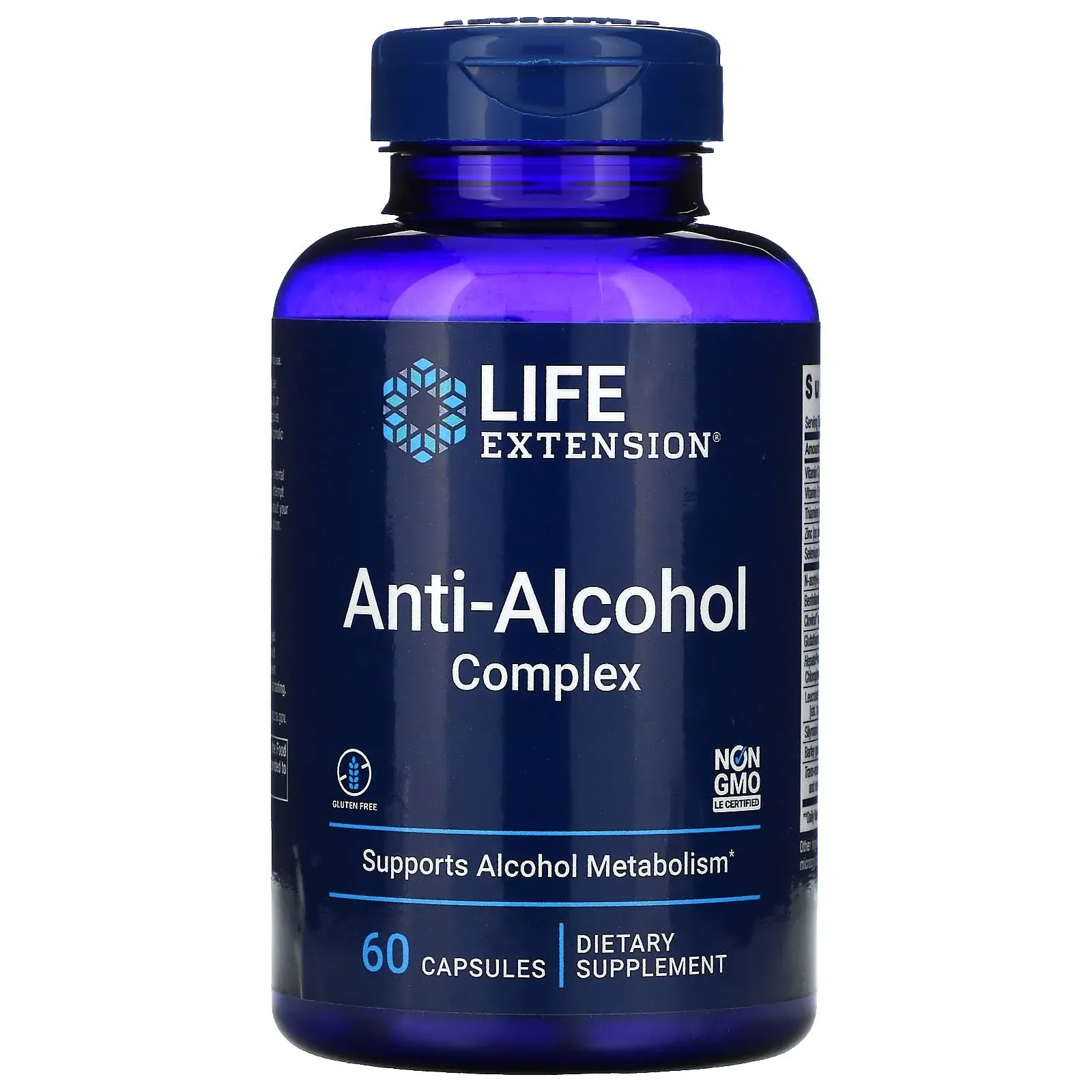 Life Extension Anti-alcohol Complex 60 Capsules