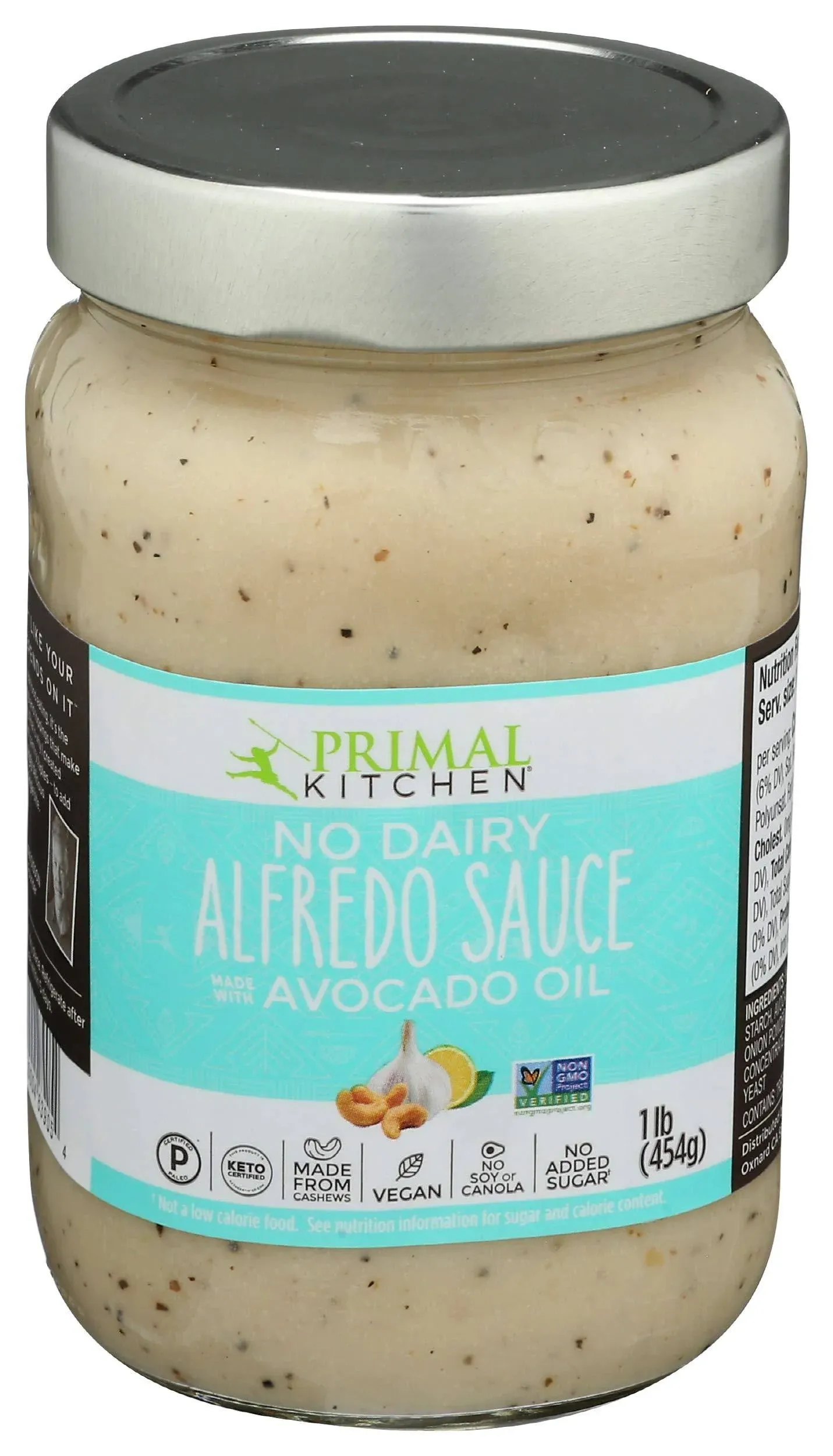 Primal Kitchen Alfredo Sauce, No Dairy - 15.5 oz