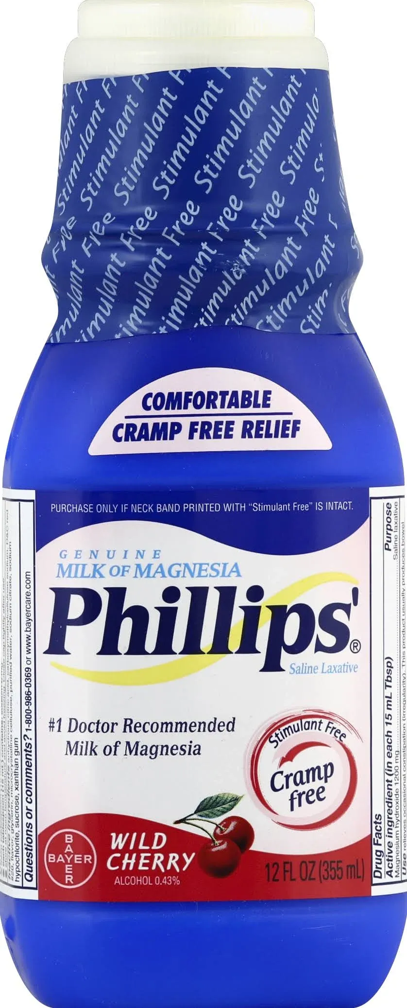 Phillips Milk of Magnesia Wild Cherry Saline Laxative