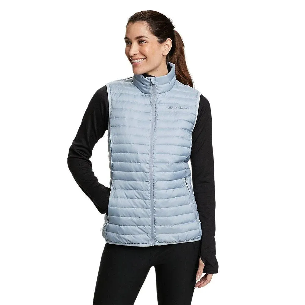 Eddie Bauer Women's Microlight Down Vest - Blue - Large