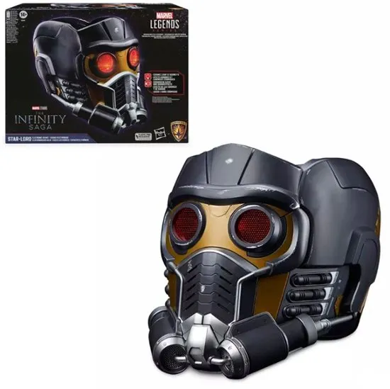 Marvel Legends Series Star-Lord Premium Electronic Roleplay Helmet with Light and Sound FX, Perfect for Adult Halloween Costume, Guardians of The Galaxy Adult Roleplay Gear