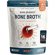 Mezcla instantánea Bare Bones de caldo de huesos de huesos de carne 10gr de proteína