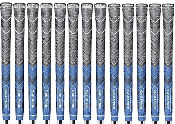 Set of 13 New Golf Pride MCC Plus4 Grips, Blue, Standard