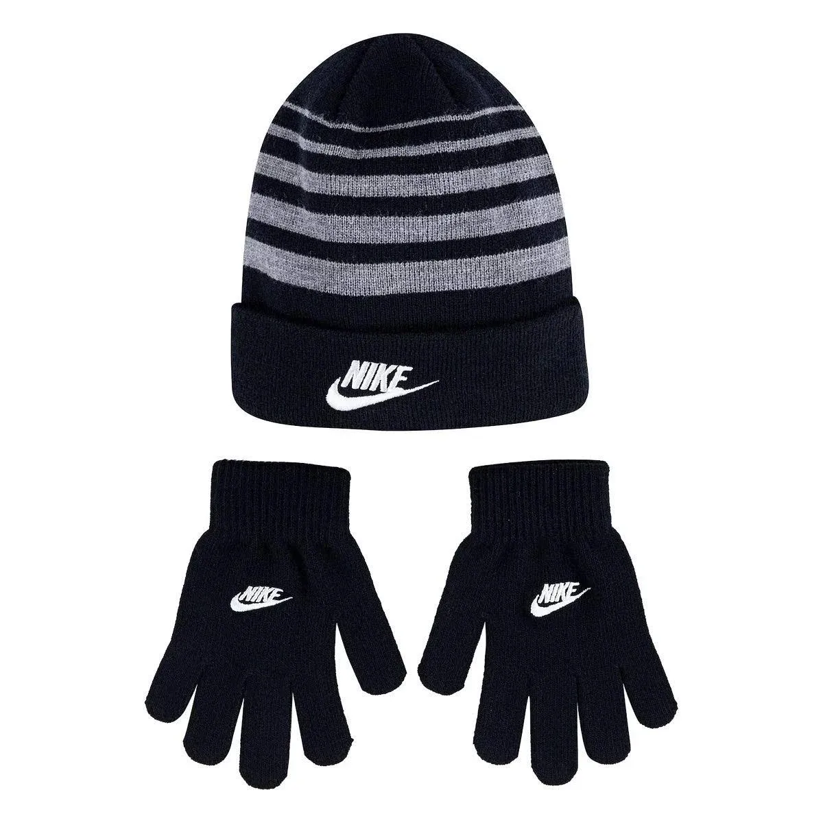 Boys 8-20 Nike Beanie & Gloves 2-Piece Set, Grey