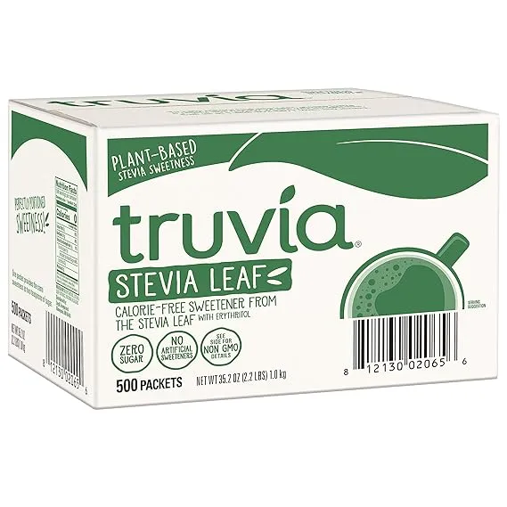 Truvia Natural Stevia Sweetener Packets, 35.2 Ounce, 500 Count