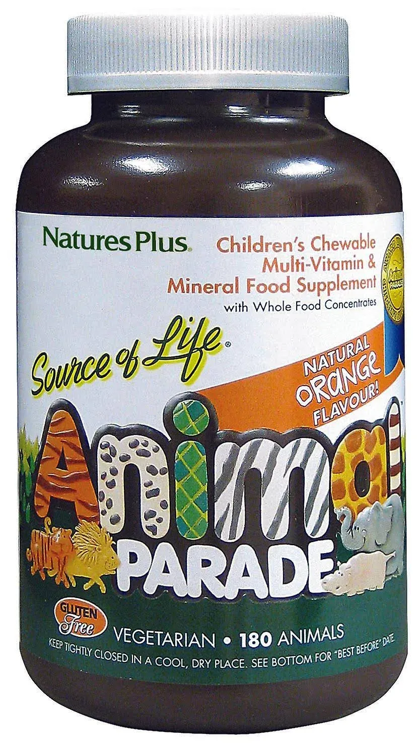 Nature's Plus Animal Parade 180 Chewable Multivitamins - Orange