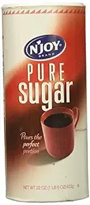 N'JOY Pure Cane Sugar, 22 oz. Canisters (Pack of 8)N'JOY Pure Cane Sugar, 22 oz. Canisters (Pack of 8)