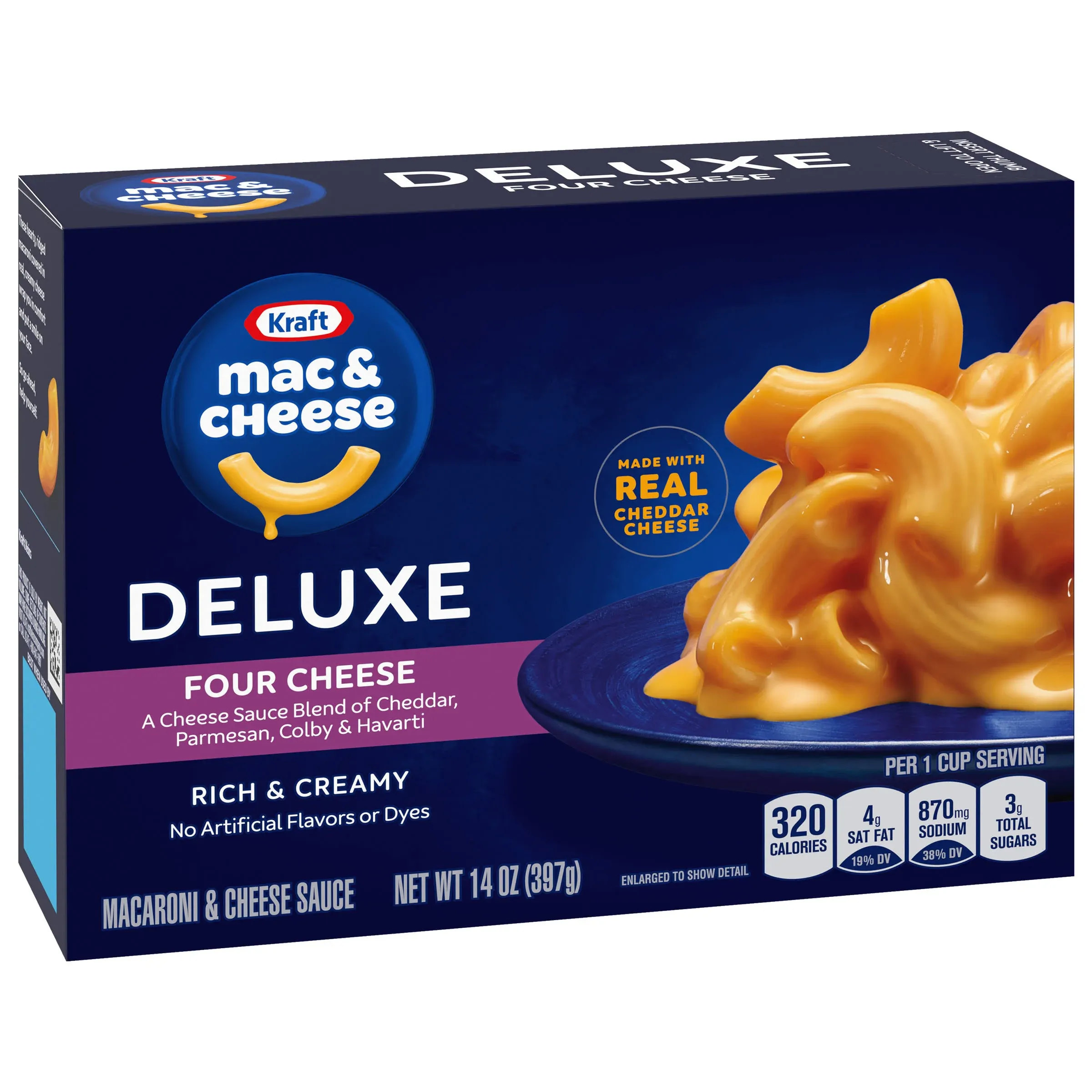 Kraft Deluxe Four Cheese Macaroni & Cheese Dinner