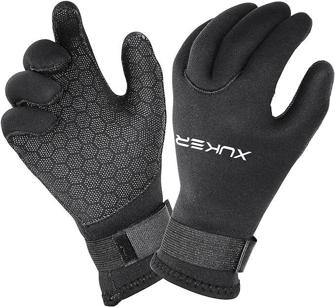 XUKER Guantes de agua, de neopreno de 0.118 pulgadas y 0.197 pulgadas, guantes de ...