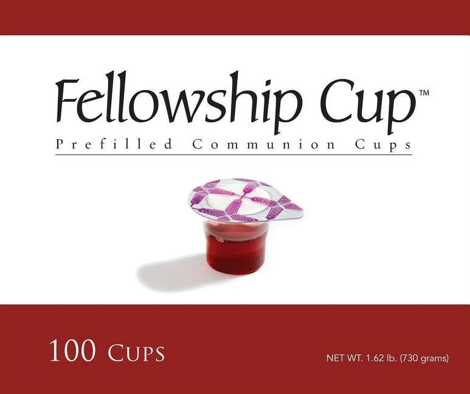 Fellowship Cup - Prefilled Communion Cups - Juice & Wafer (100)