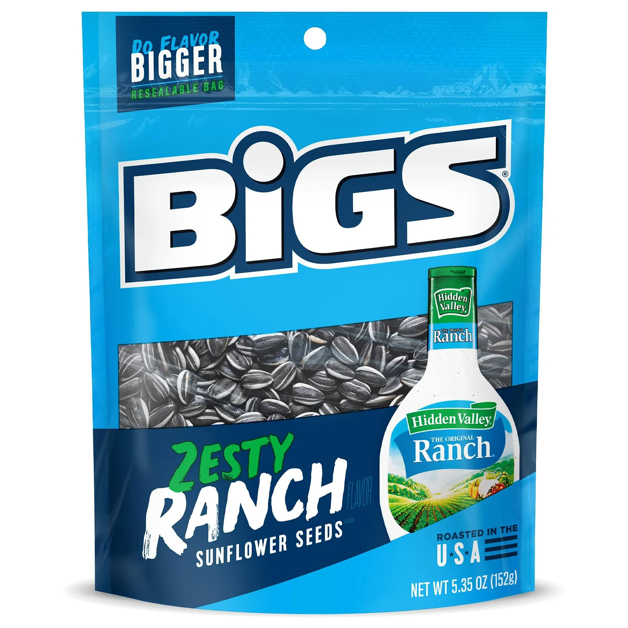 Bigs Sunflower Seeds Zesty Ranch 5.35oz Single