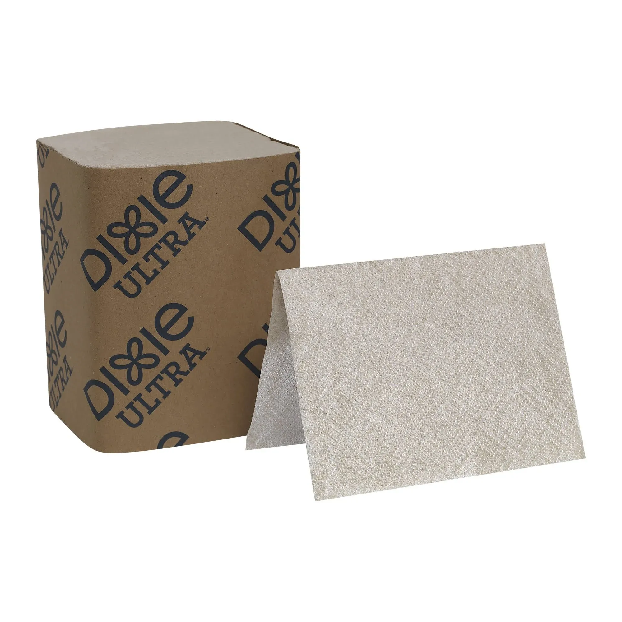 Dixie Ultra Brown 2-Ply Interfold Paper Napkin - 6000/Case