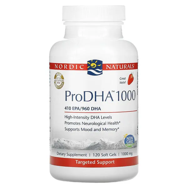 Nordic Naturals ProDHA, 1000 mg, Softgels - 120 count