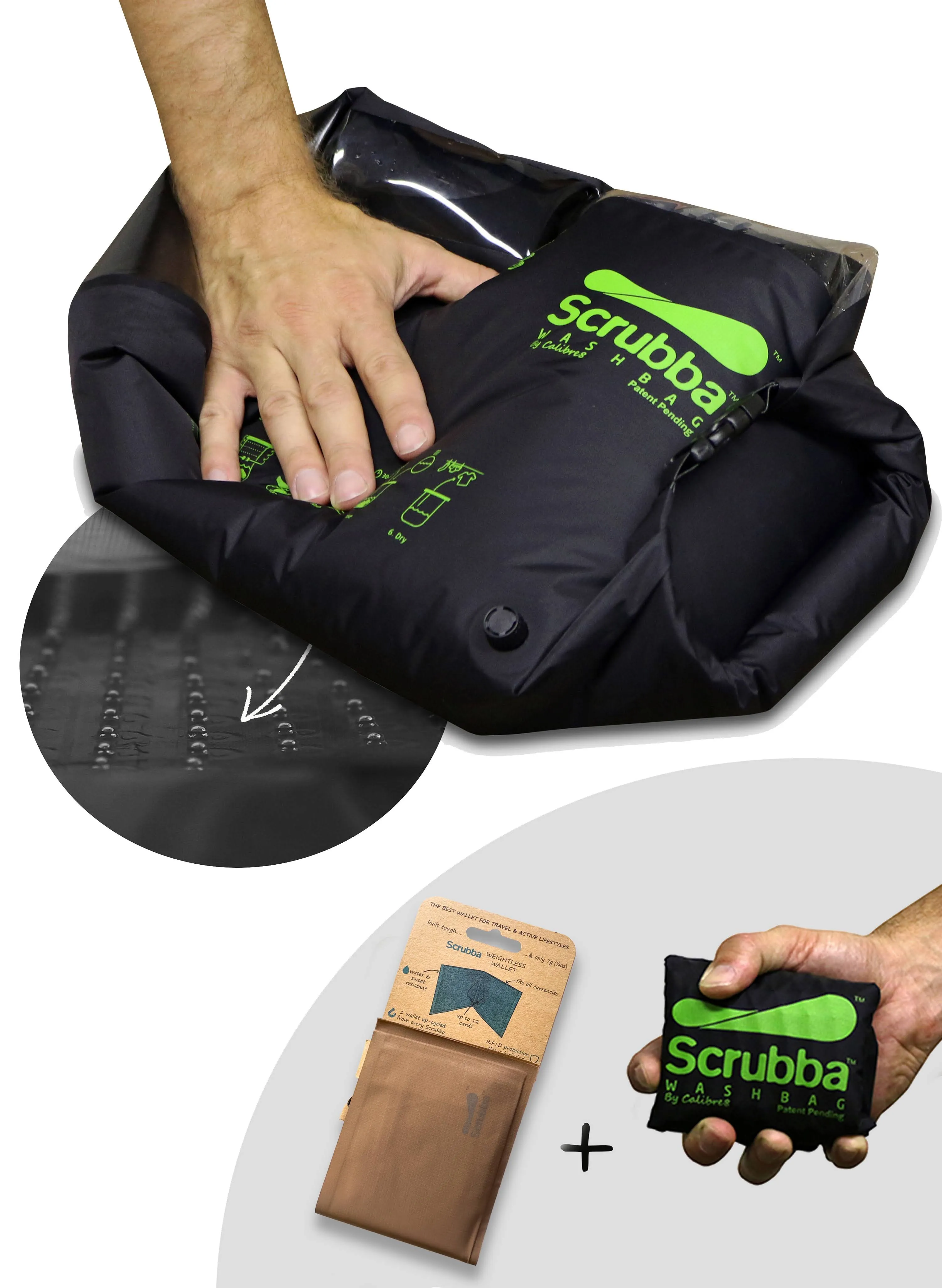 Scrubba Wash Bag - travel washing machine (black)