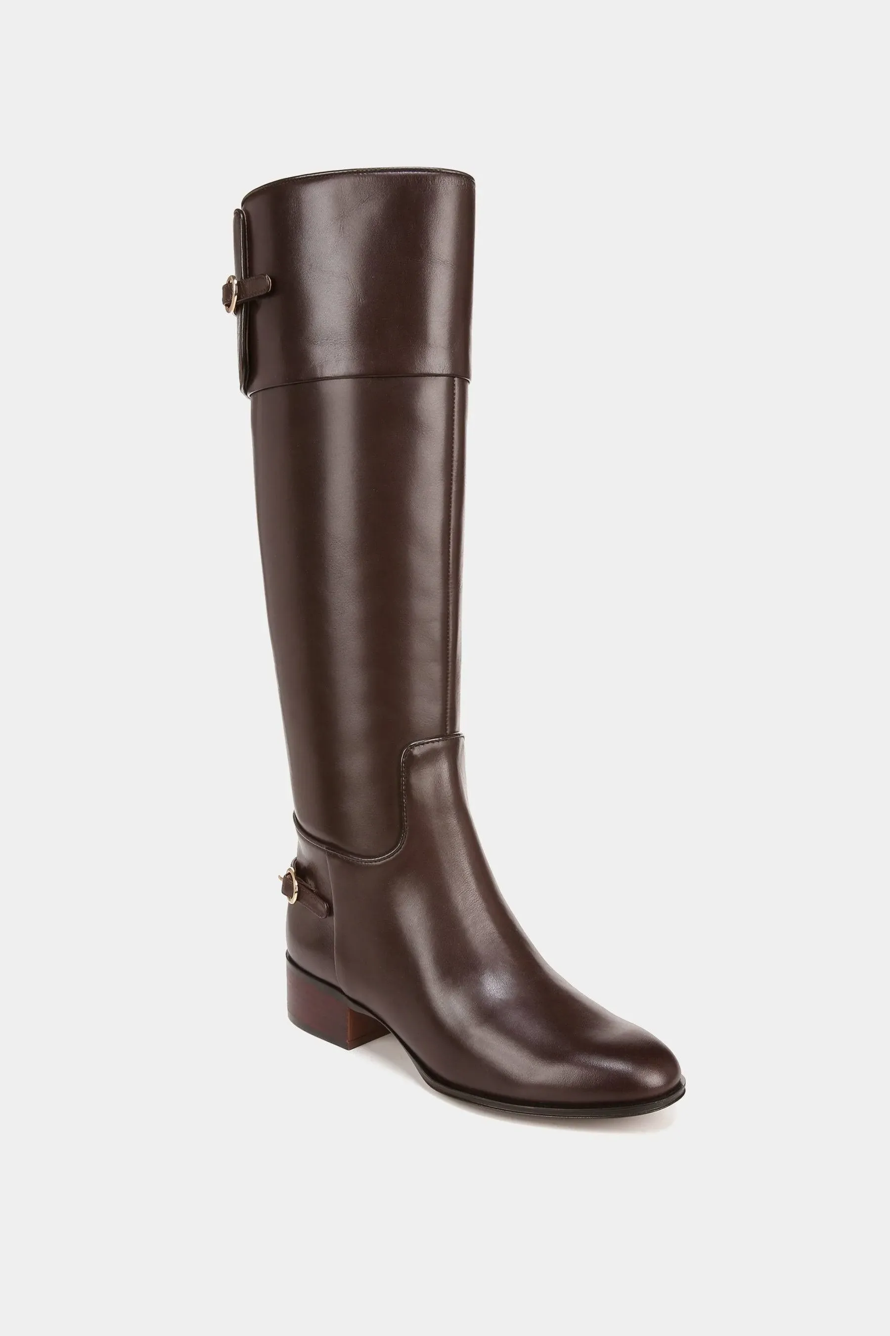 Franco Sarto Jazrin Womens Leather Riding Knee-High Boots