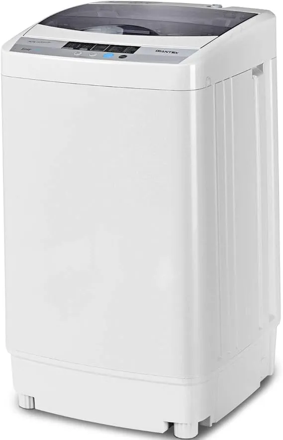 Full-Automatic Washing Machine Portable Compact 1.34 Cu.Ft Laundry Washer Spin w