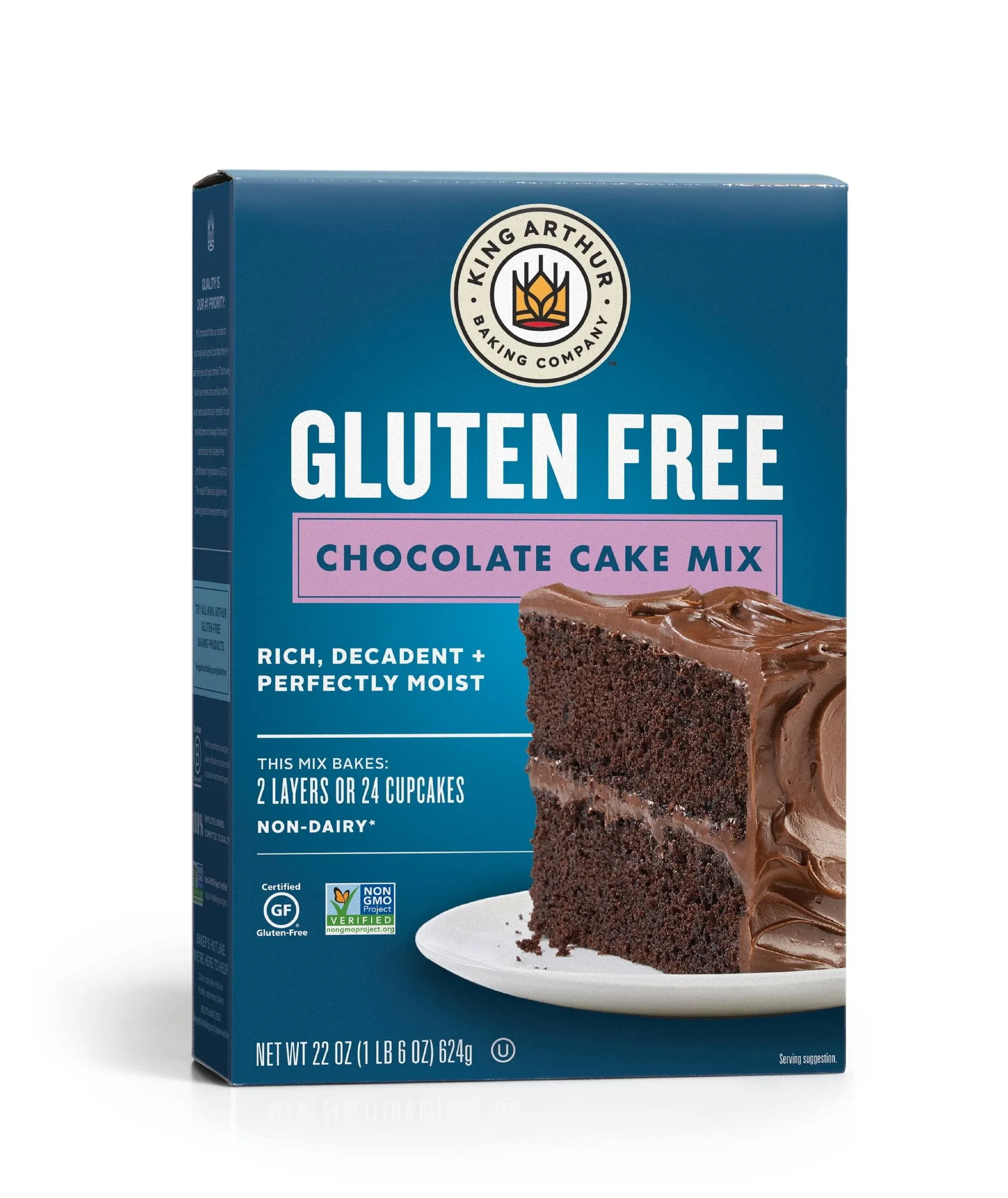 King Arthur Flour Chocolate Cake Mix, Gluten Free - 22 oz box