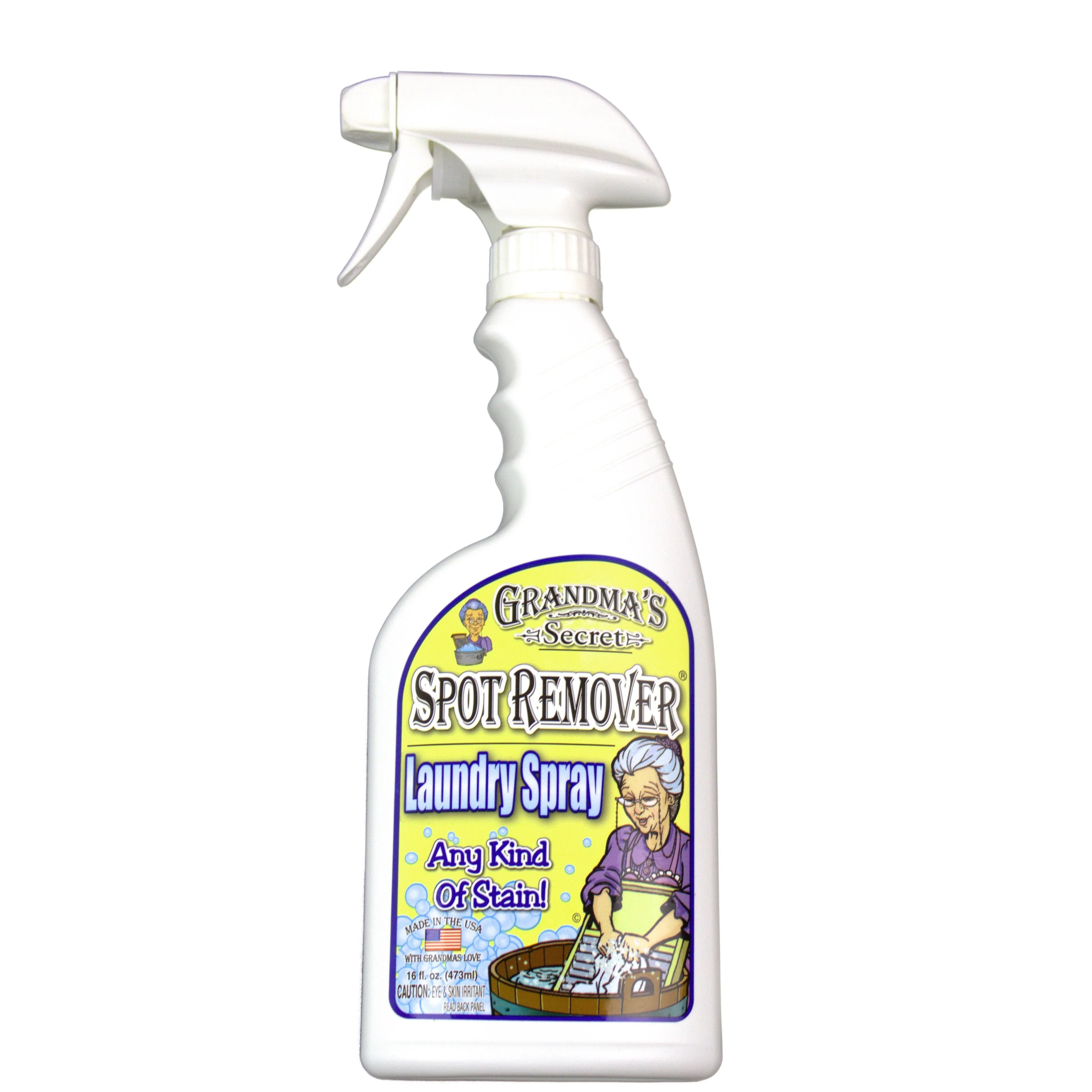 Grandma's Secret Spot Remover Laundry Spray - Chlorine, Bleach and Toxin-Free for Clothes - Fabric Stain Remover Removes Oil, Paint, Blood and Pet Stains - 16 oz & 2 oz Combo, DuoPack