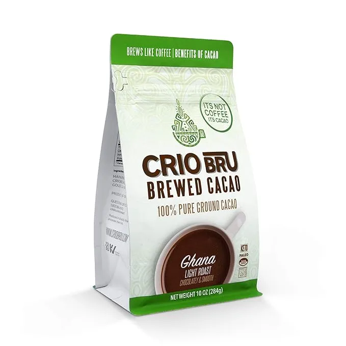 Crio Bru Ghana Light Roast - Coffee Alternative Natural 10 Ounce (Pack of 1) 