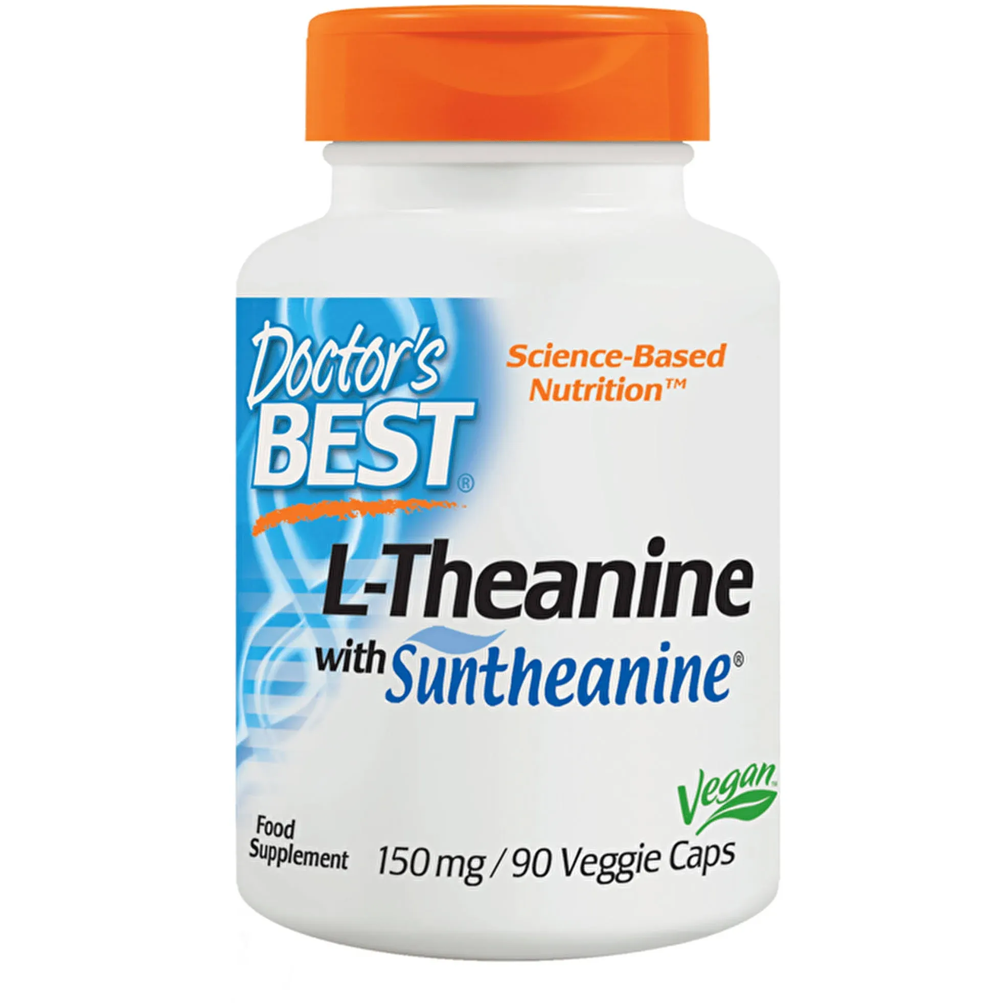 Doctor's Best, L-Theanine with Suntheanine, 150mg - 90 vcaps