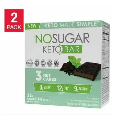 No Sugar Company Keto Bar Chocolate Mint