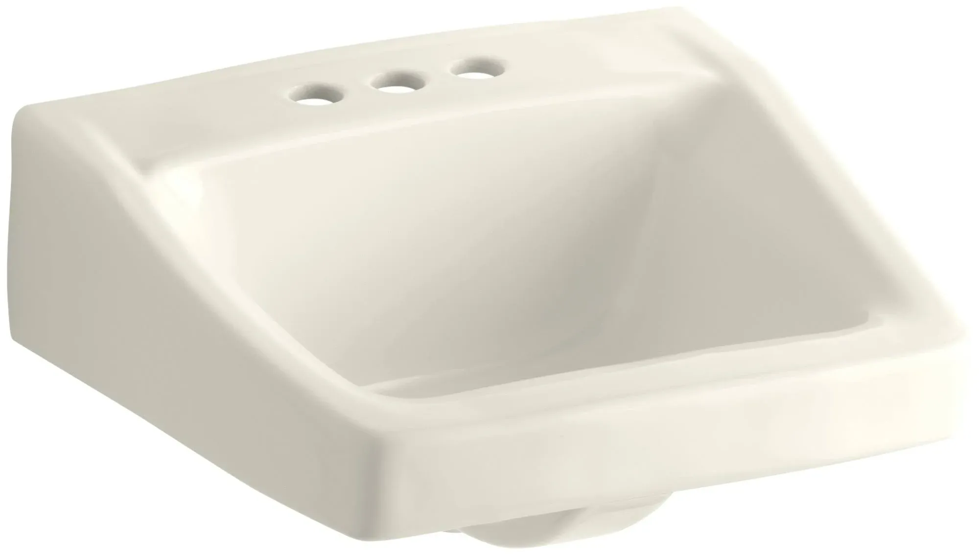 Kohler K-1728-96 Chesapeake Wall-Mount Bathroom Sink, Biscuit