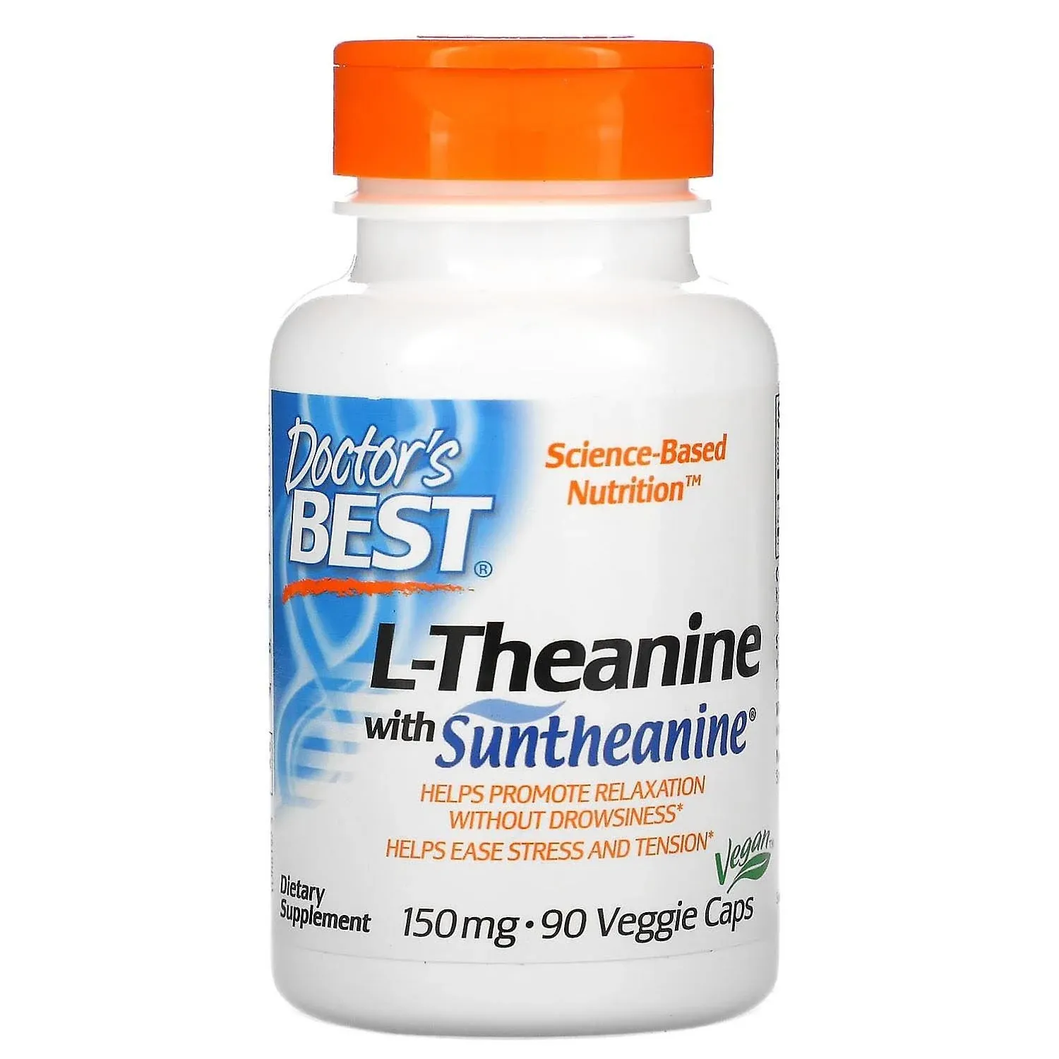 L-Theanine with Suntheanine 150 mg 90 Veggie Caps By Doctors Best