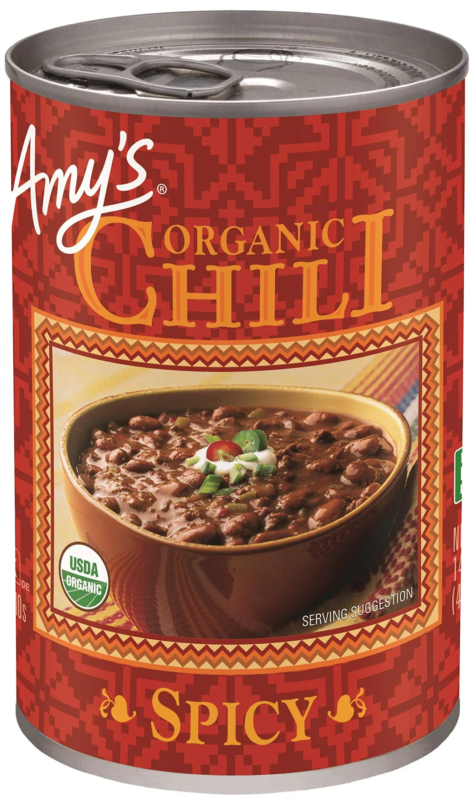 Organic Chili, Vegan Spicy Chili, Gluten Free, Made With Red Beans and Tofu, ...