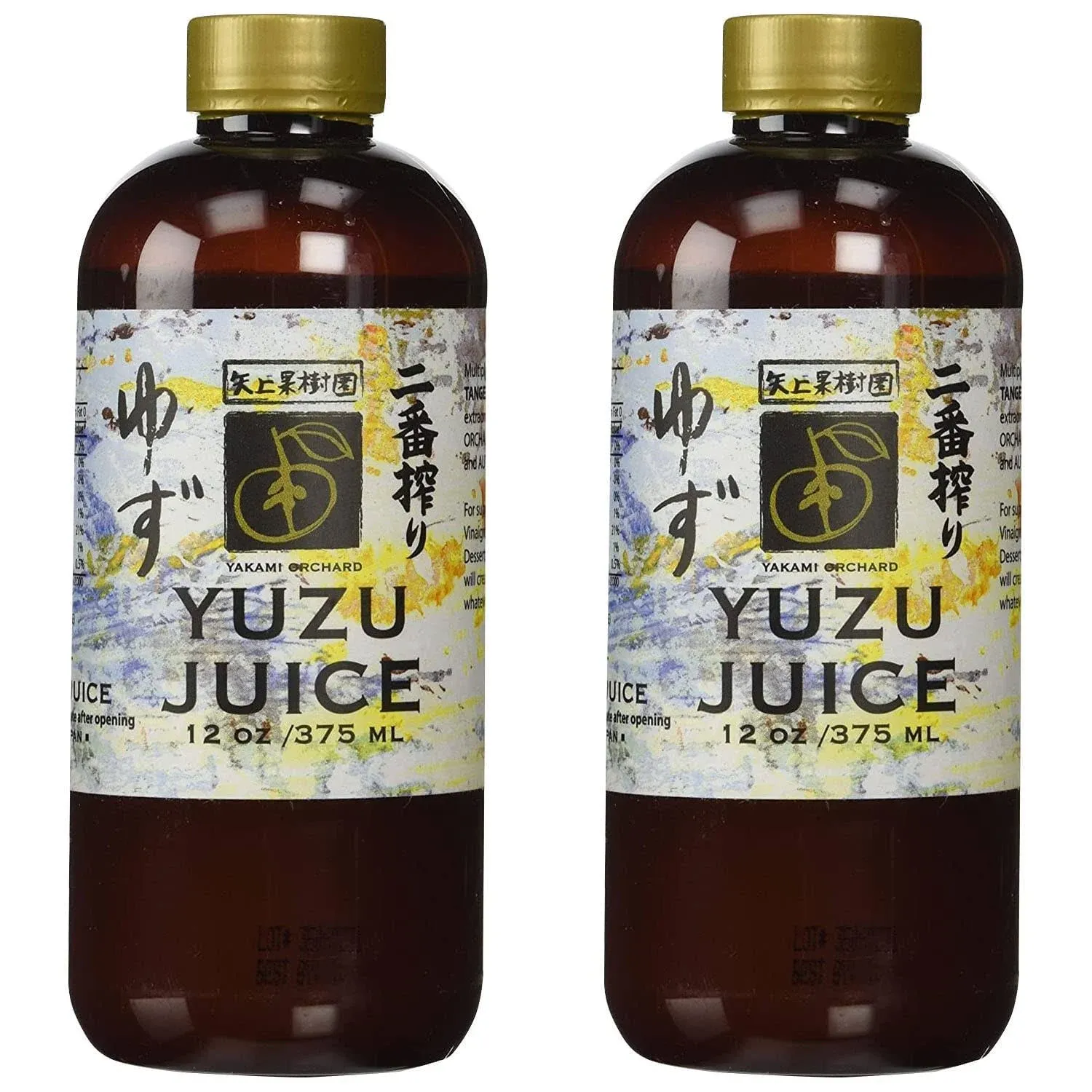 Yakami Orchard 100 % Pure Japanese Yuzu Juice, 12 Ounce (Pack of 2)