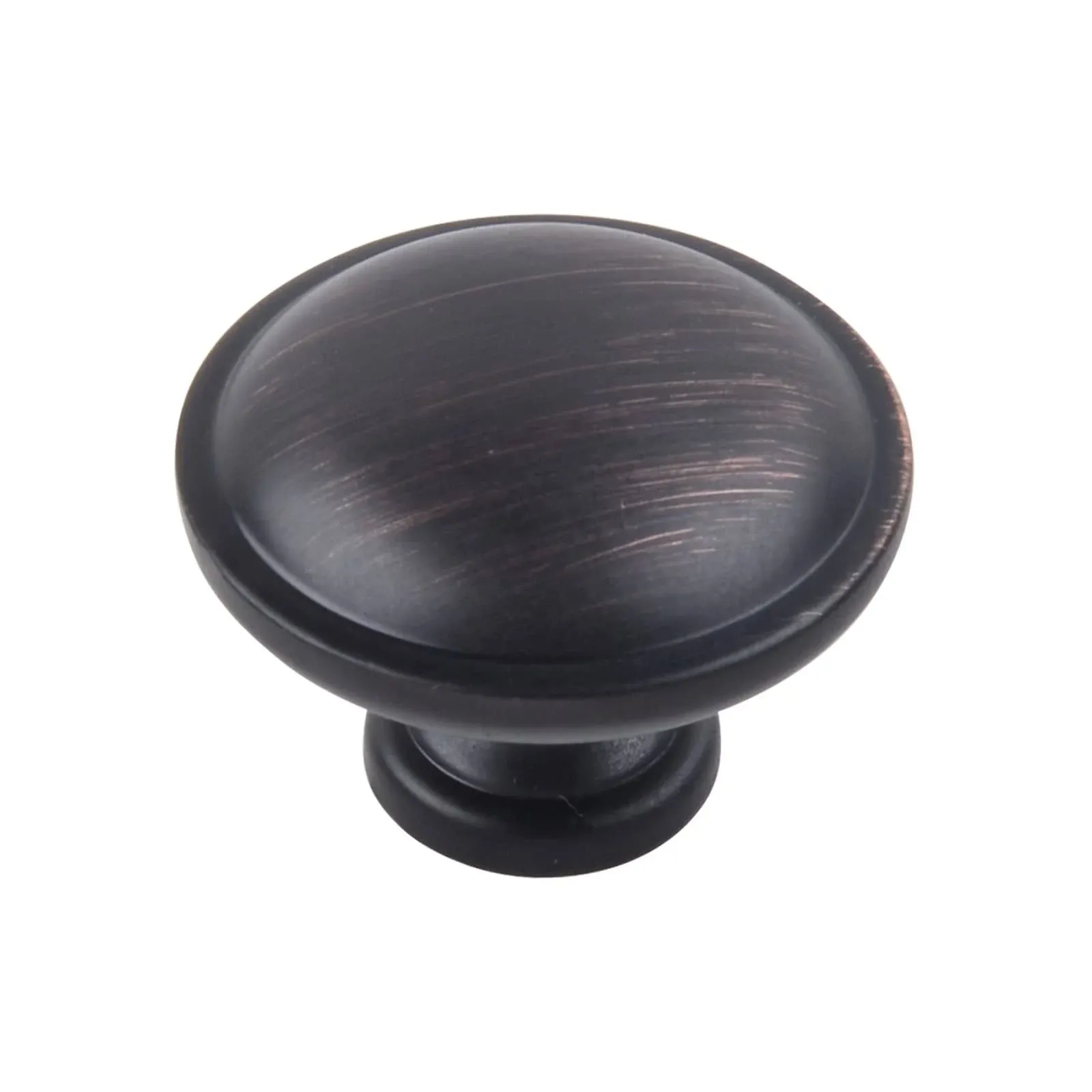 South Main Hardware 1-1/4 in. Oil Rubbed Bronze Traditional Round Mushroom Cabinet Knob (10-Pack)