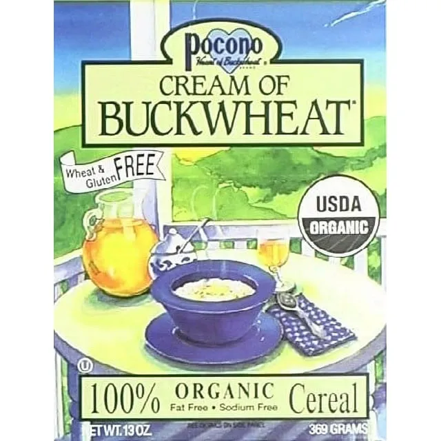 Pocono Cereal Cream Buckwheat Organic 13 oz, Case of 6 - 13 oz Each