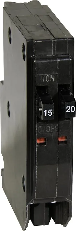 Square D by Schneider Electric Square D - QOT1520 QO 1-15-Amp 1-20-Amp Single-Pole Tandem Circuit Breaker