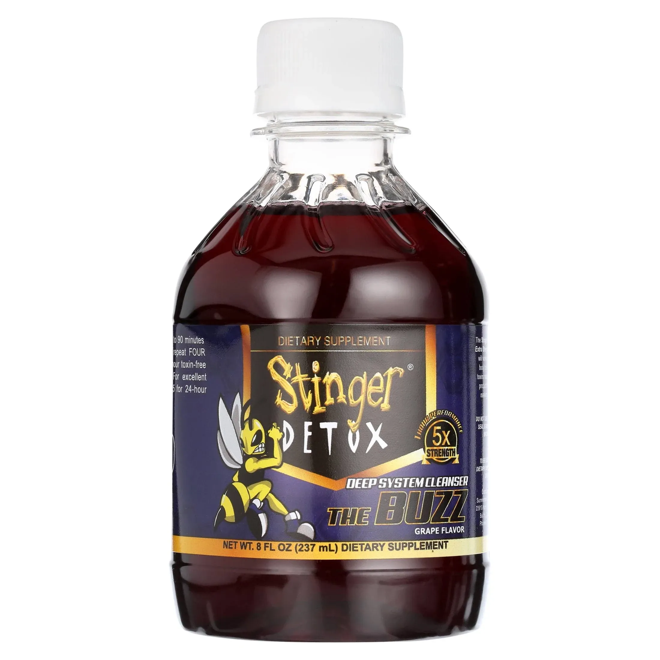 Stinger Detox Buzz 5X Extra Strength Drink – Grape Flavor – 8 FL OZ