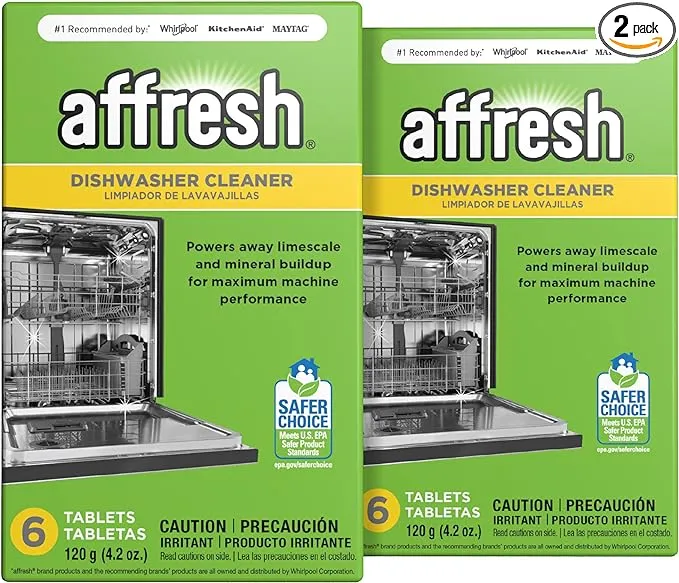 Affresh Dishwasher Cleaner, Helps Remove Limescale and Odor-Causing Residue, 12 Month Supply